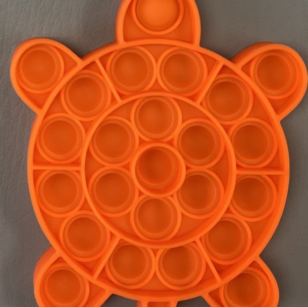Turtle Pop It Fidget Toy Orange